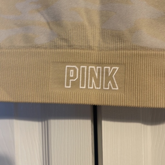 Victoria's Secret PINK Sport racerback bra in tan and white camo size small - Picture 2 of 7